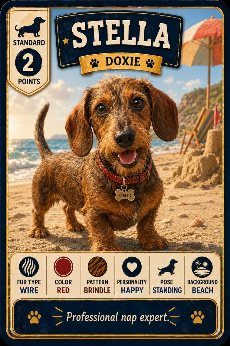 Stella doxie card